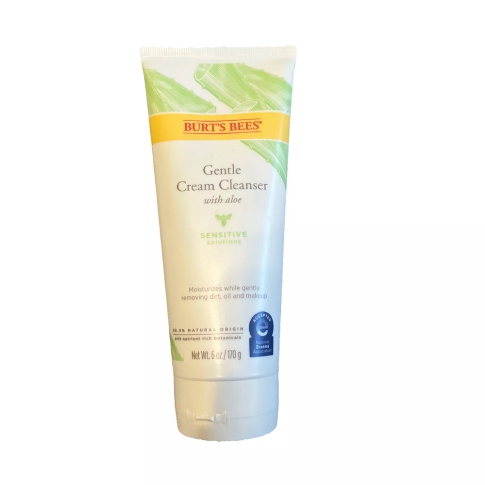 Burt's Bees Sensitive Solutions Gentle Cream Cleanser, Aloe, 6 oz